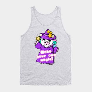 Unicorn with phrase - Make your own magic! Tank Top